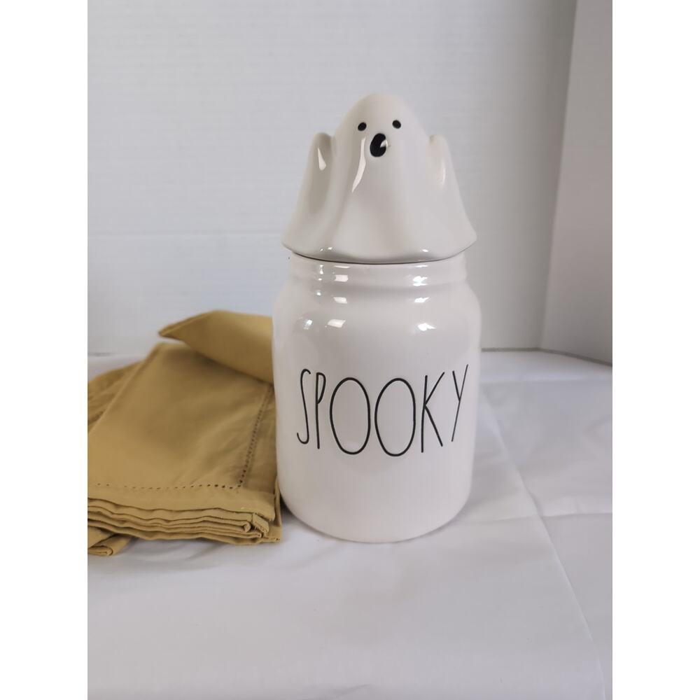 Halloween Ghost Candy Or Cookie Jar. Spooky Ghost By Rae Dunn